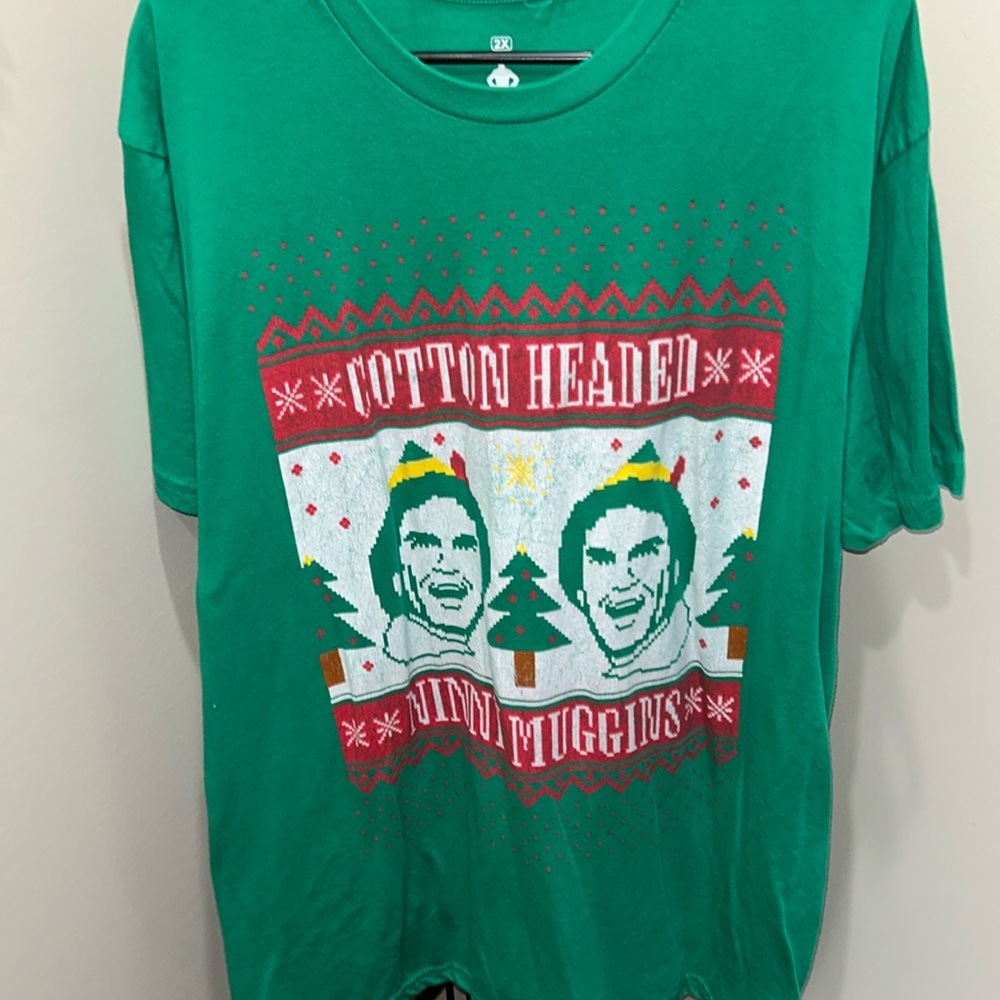 Mens graphic t-shirt Elf Cotton Headed Ninny Muggins size 2X